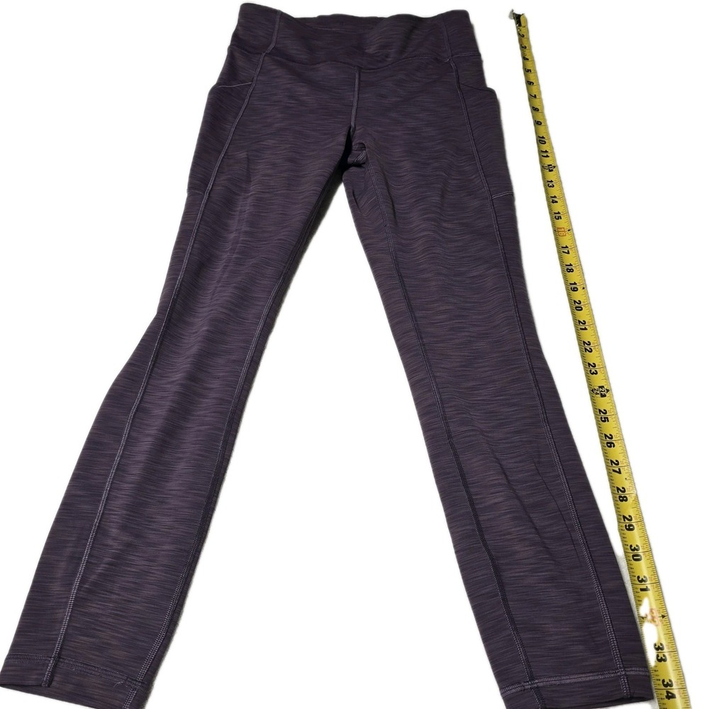 Lululemon Speed Up Tight 28" Purple Heathered High Rise Leggings Pockets Size 8